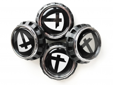 Tomason Wheel Hubcap TN25,  silver / black